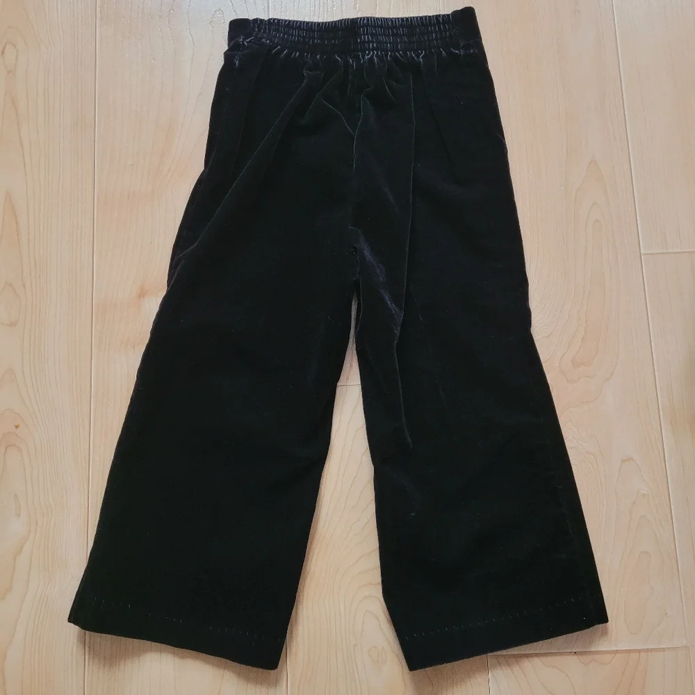 Vintage 1990s special occasion black velvet 2-piece suiting vest and dress pants - Picture 4 of 12